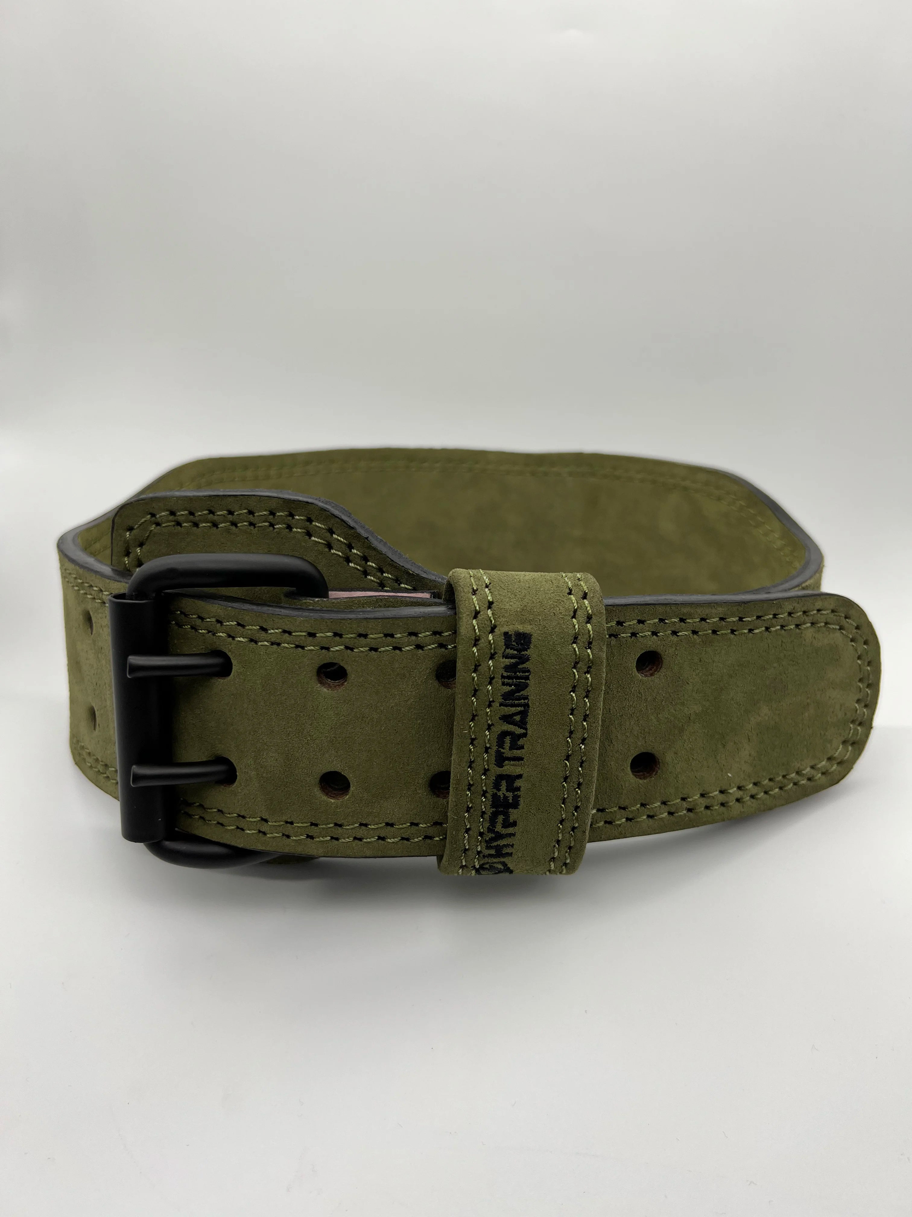 PREMIUM WEIGHTLIFTING BELT - TACTICAL GREEN/GOLD - Hyper Training Gear