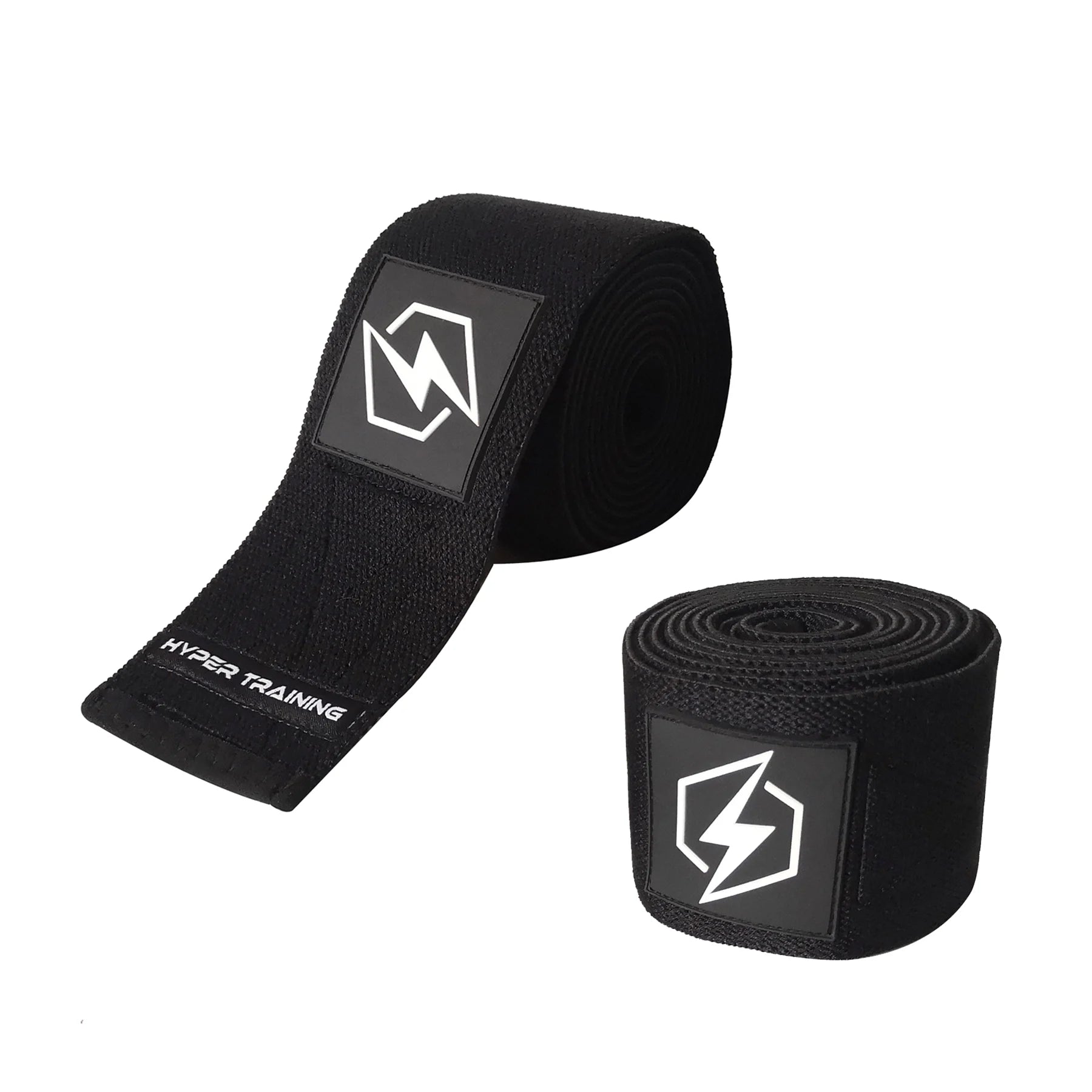 PREMIUM KNEE WRAPS - BLACK - Hyper Training Gear