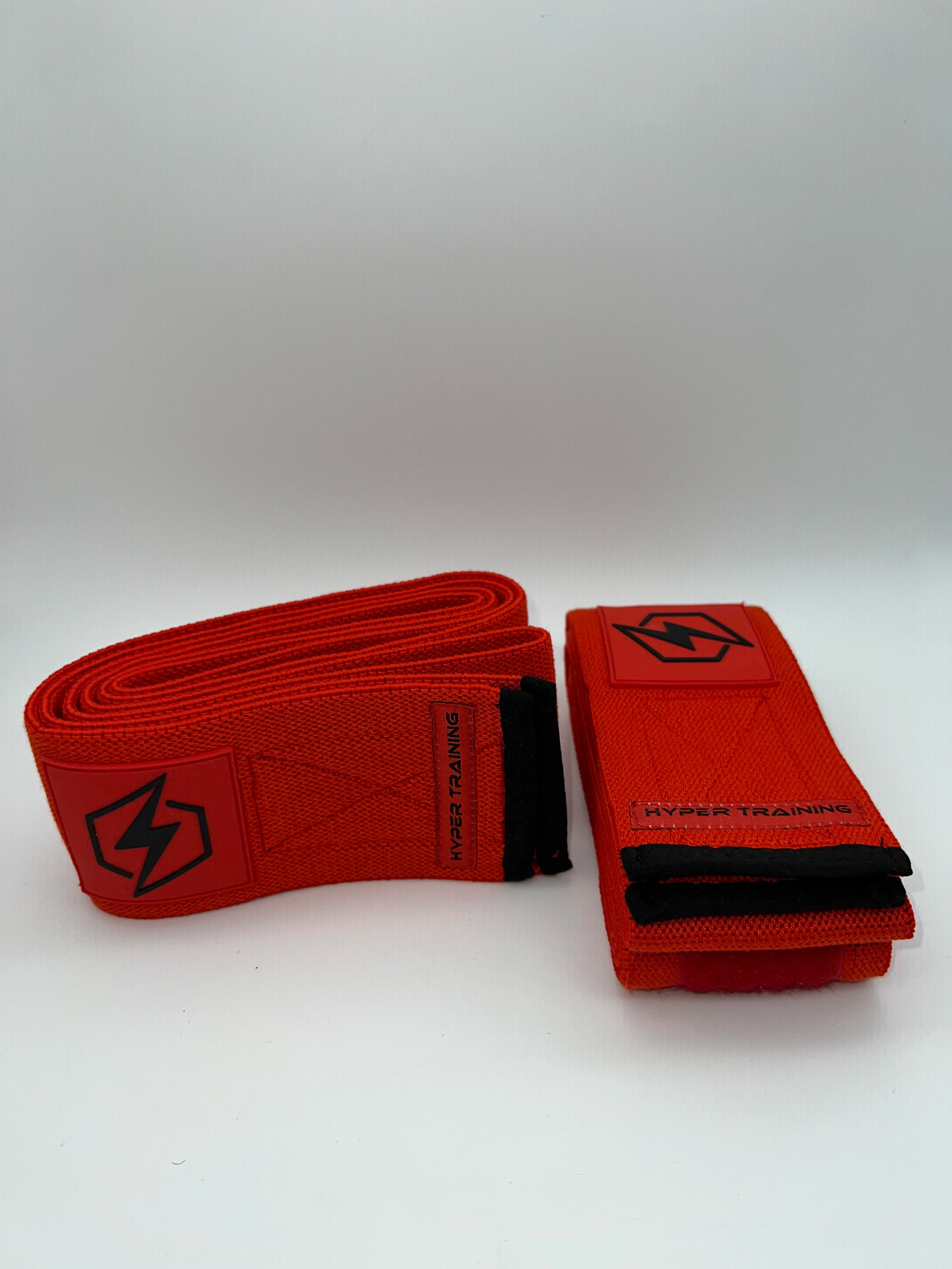 PREMIUM KNEE WRAPS - RED - Hyper Training Gear